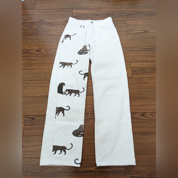 XS wide leg jeans white - Picture 3 of 6
